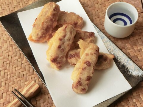 冷凍納豆のスティック天ぷら